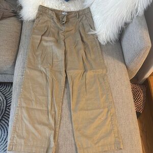 Rails Tan Wide-Leg Chinos Relaxed Fit